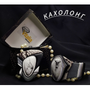 Набір прикрас, кахолонг (чорний)