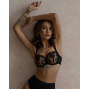 Бюстгальтер Kris Line Fortuna half cup soft black ПІД ЗАМОВЛЕННЯ