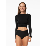 Блузка жіноча Julimex Simple Longsleeve black