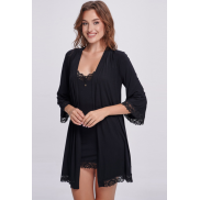 Жіночий халат Shato 2307/1 black
